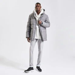 Doudoune Tissage Flanelle Et Col Montant -Magasin De Vêtements De Mode 1002696 18424 V5