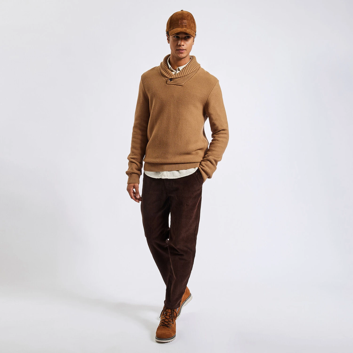 Pull à Col Châle 2 Pull à Col Châle – Image 2