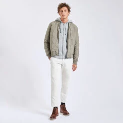 Gilet à Capuche Doublé En Sherpa -Magasin De Vêtements De Mode 1002734 10020 V5