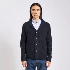 Gilet à Col Châle Boutonné -Magasin De Vêtements De Mode 1002737 11845 V2