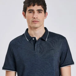 Polo Manches Courtes Col Contrasté -Magasin De Vêtements De Mode 1002806 11844 V4
