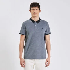 Polo Manches Courtes Col Contrasté -Magasin De Vêtements De Mode 1002806 11852 V2
