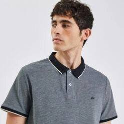 Polo Manches Courtes Col Contrasté -Magasin De Vêtements De Mode 1002806 11852 V4