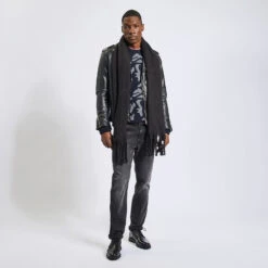 Pull Col Rond à Motif Camouflage En Laine -Magasin De Vêtements De Mode 1002836 18005 V6