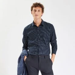 Chemise Regular Imprimé Pois Coton