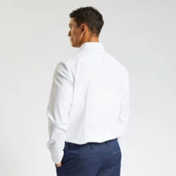 Chemise Slim Sans Repassage Unie Coton -Magasin De Vêtements De Mode 1003064 10000 V3