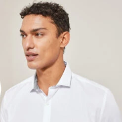 Chemise Regular Unie Coton Biologique -Magasin De Vêtements De Mode 1003066 10000 V4