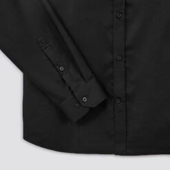 Chemise Slim Unie Stay White/black Coton -Magasin De Vêtements De Mode 1003072 18000 V9