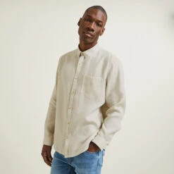 Chemise Regular Unie Lin