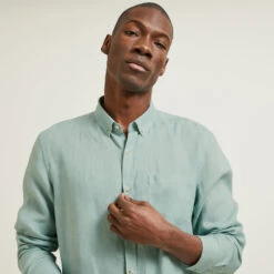 Chemise Regular Unie Lin -Magasin De Vêtements De Mode 1003074 16049 V4