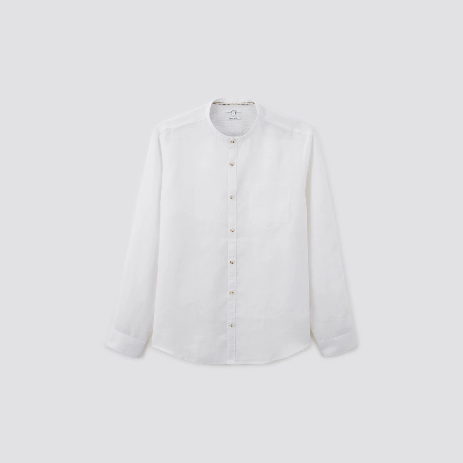 Chemise Regular Col Mao Unie Lin 7 Chemise Regular Col Mao Unie Lin – Image 7