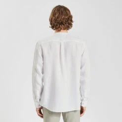 Chemise Regular Col Mao Unie Lin 15 Chemise Regular Col Mao Unie Lin -Magasin De Vêtements De Mode 1003076 10000 V3