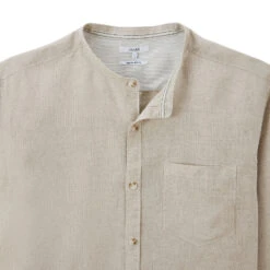 Chemise Regular Col Mao Unie Lin -Magasin De Vêtements De Mode 1003076 10503 V8