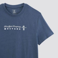 Tee-shirt Manches Courtes Imprimé Mustang -Magasin De Vêtements De Mode 1003106 11303 V8