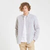 Chemise Regular Rayures Coton Lin