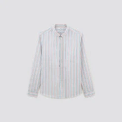 Chemise Regular Rayures Coton Lin -Magasin De Vêtements De Mode 1003118 19100 V11