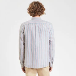 Chemise Regular Rayures Coton Lin -Magasin De Vêtements De Mode 1003118 19100 V3