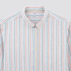 Chemise Regular Rayures Coton Lin -Magasin De Vêtements De Mode 1003118 19100 V8