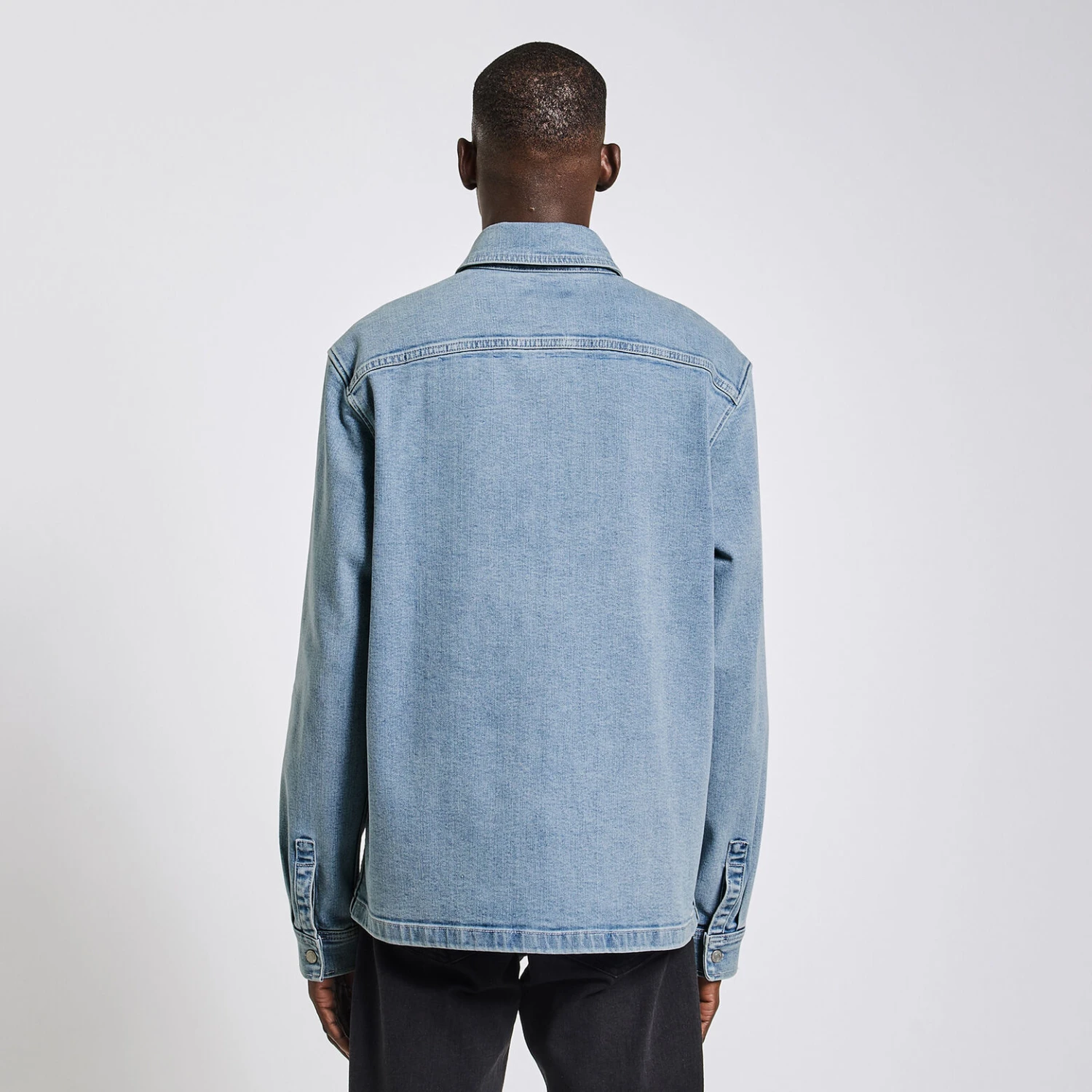 Surchemise En Jean En Coton Et Chanvre 6 Surchemise En Jean En Coton Et Chanvre – Image 6