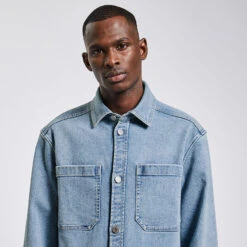 Surchemise En Jean En Coton Et Chanvre 12 Surchemise En Jean En Coton Et Chanvre -Magasin De Vêtements De Mode 1003121 11025 V4