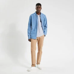 Tee Shirt Col V Matière Fantaisie -Magasin De Vêtements De Mode 1003161 10002 V6