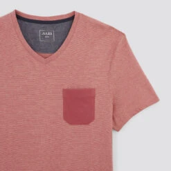 Tee Shirt Col V Matière Fantaisie -Magasin De Vêtements De Mode 1003161 13479 V8