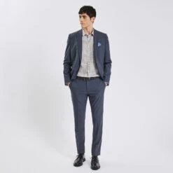 Chemise Slim Imprimé Carreaux Coton -Magasin De Vêtements De Mode 1003177 10100 V6