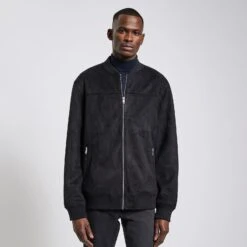 Blouson Zippé Aspect Velours