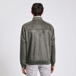 Blouson Col Montant Aspect Velours -Magasin De Vêtements De Mode 1003182 16346 V3