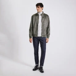 Blouson Col Montant Aspect Velours -Magasin De Vêtements De Mode 1003182 16346 V6