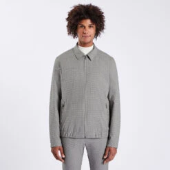 Blouson Zippé Col Chemise -Magasin De Vêtements De Mode 1003186 18422 V2