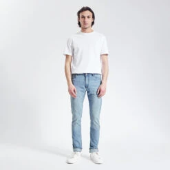 Jean Slim En Coton Et Polyester Recyclés Waterless -Magasin De Vêtements De Mode 1003221 11234 V2