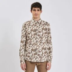 Chemise Regular Imprimé Fleur Coton -Magasin De Vêtements De Mode 1003283 10100 V2