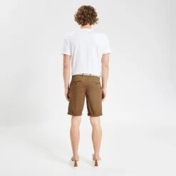 Bermuda Chino Uni Avec Ceinture -Magasin De Vêtements De Mode 1003287 17031 V3