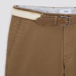 Bermuda Chino Uni Avec Ceinture -Magasin De Vêtements De Mode 1003287 17031 V8