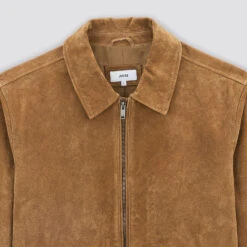 Blouson En Cuir Col Chemise -Magasin De Vêtements De Mode 1003309 10503 V8