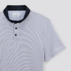 Polo Manches Courtes Bubble Col Contrasté Twill -Magasin De Vêtements De Mode 1003321 11044 V8