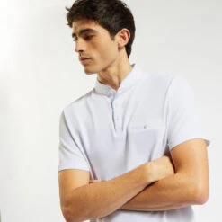 Polo Manches Courtes Piqué Col Mao -Magasin De Vêtements De Mode 1003323 10000 V4