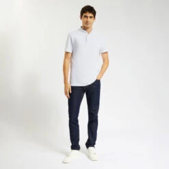 Polo Manches Courtes Piqué Col Mao -Magasin De Vêtements De Mode 1003323 10000 V5