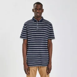 Polo Manches Courtes Marinière Col Mao 13 Polo Manches Courtes Marinière Col Mao -Magasin De Vêtements De Mode 1003324 11863 V2