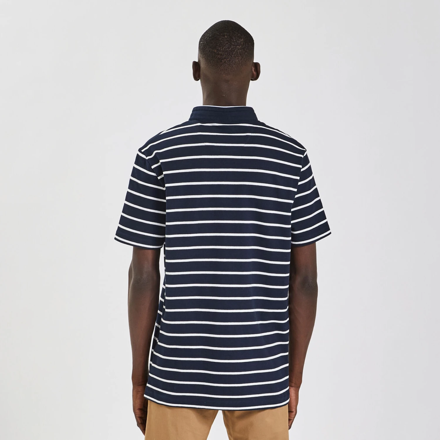 Polo Manches Courtes Marinière Col Mao 6 Polo Manches Courtes Marinière Col Mao – Image 6