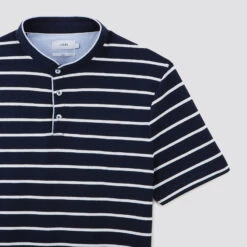 Polo Manches Courtes Marinière Col Mao 16 Polo Manches Courtes Marinière Col Mao -Magasin De Vêtements De Mode 1003324 11863 V8