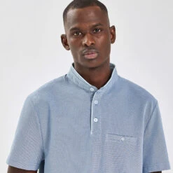 Polo Manches Courtes Piqué Col Mao -Magasin De Vêtements De Mode 1003327 11245 V4