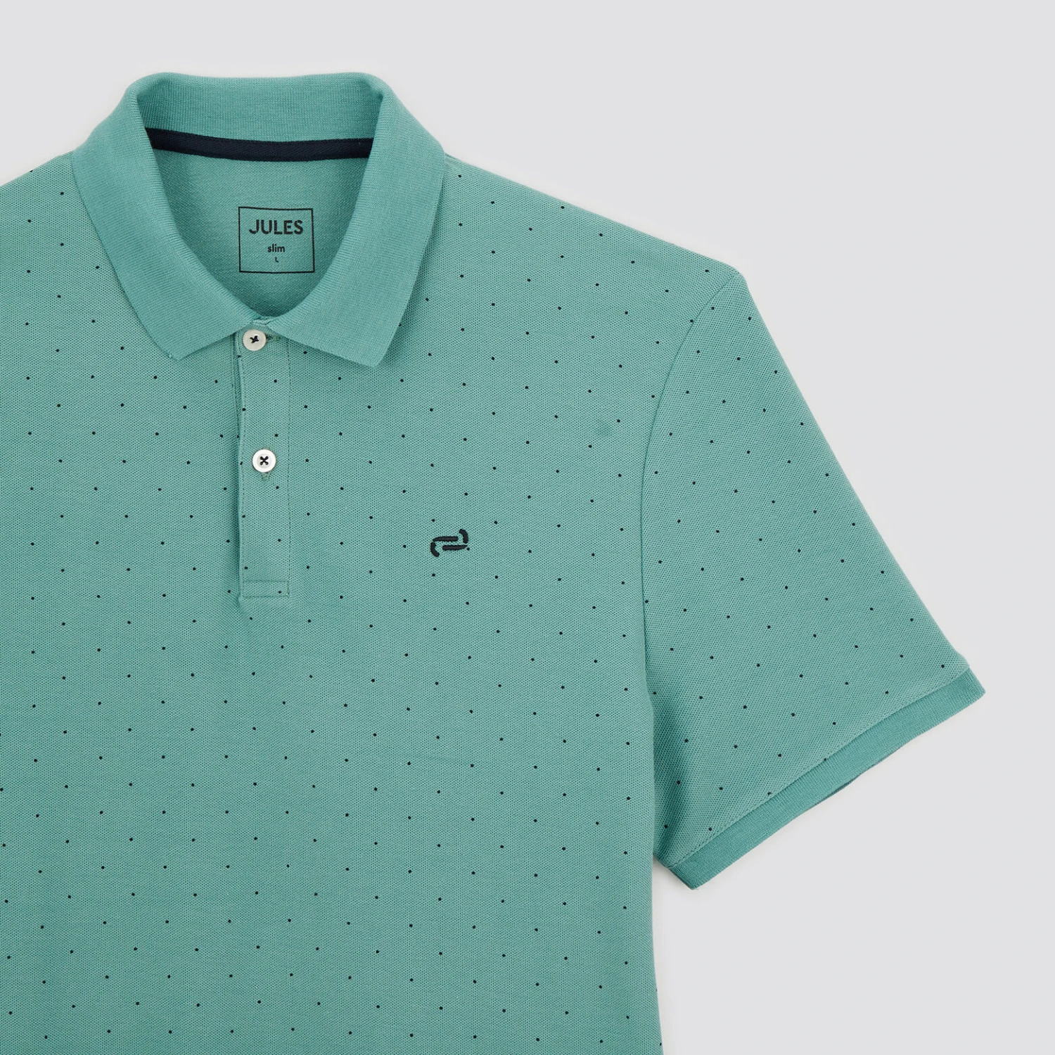 Polo Manches Courtes Piqué à Pois 8 Polo Manches Courtes Piqué à Pois – Image 8
