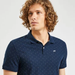 Polo Manches Courtes Piqué à Pois -Magasin De Vêtements De Mode 1003329 11863 V4