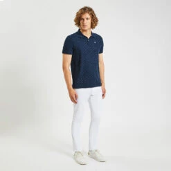 Polo Manches Courtes Piqué à Pois -Magasin De Vêtements De Mode 1003329 11863 V5