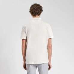 Polo Manches Courtes Col En Twill Boutonné -Magasin De Vêtements De Mode 1003333 10100 V3