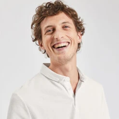 Polo Manches Courtes Col En Twill Boutonné -Magasin De Vêtements De Mode 1003333 10100 V4