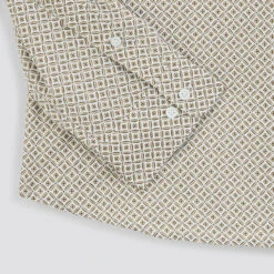 Chemise Imprimé Géométrique Satin -Magasin De Vêtements De Mode 1003340 12015 V9