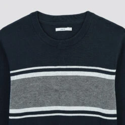 Pull Col Rond Colorblock -Magasin De Vêtements De Mode 1003354 11873 V8